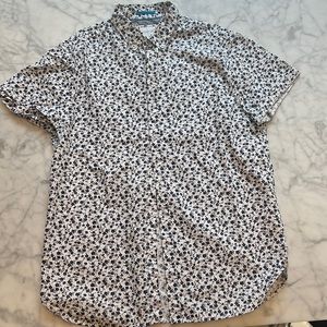 Denim & Flowers short sleeve button down shirt. Men’s medium